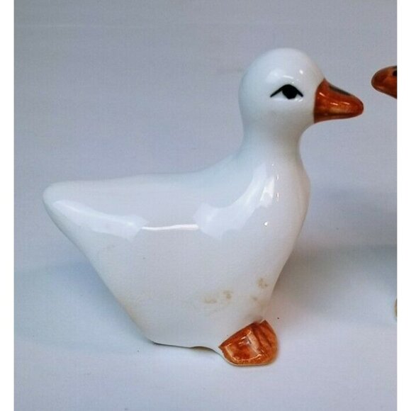 Duck Goose Ceramic Napkin Ring Holders Set Of 4 Country Style Farmhouse Decor - Picture 10 of 13